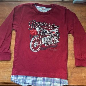 European Boys Long Sleeve Shirt Size 4